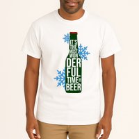 It's The Most Wonderful Time For Beer Funny Christmas Tall T-Shirt