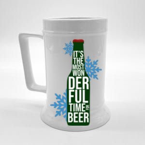 It's The Most Wonderful Time For Beer Funny Christmas Beer Stein