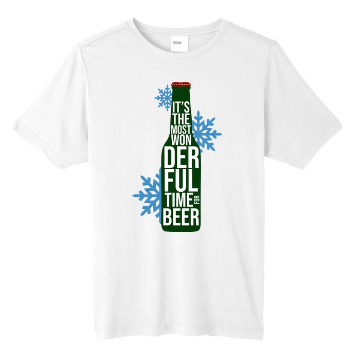 It's The Most Wonderful Time For Beer Funny Christmas Tall Fusion ChromaSoft Performance T-Shirt