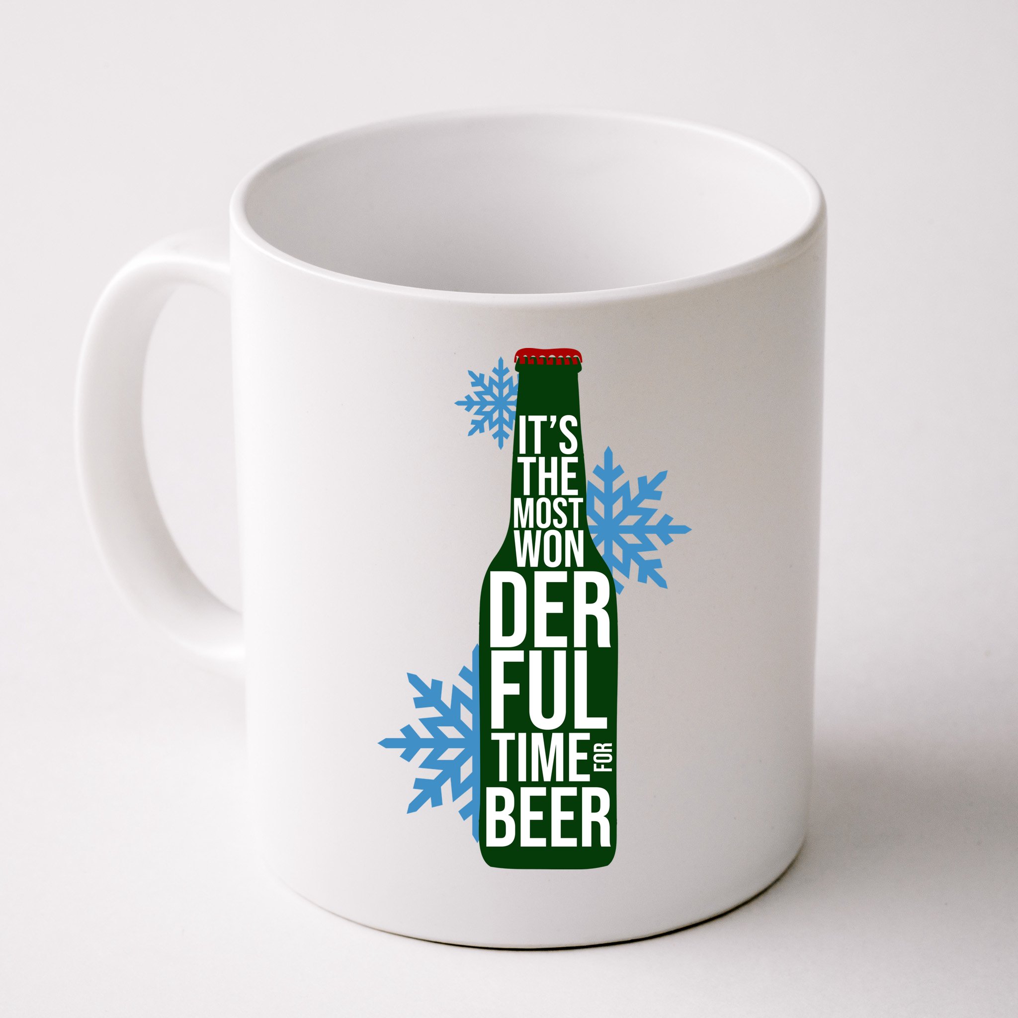 It's The Most Wonderful Time For Beer Funny Christmas Mug