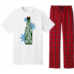 It's The Most Wonderful Time For Beer Funny Christmas Pajama Set