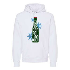 It's The Most Wonderful Time For Beer Funny Christmas Premium Hoodie