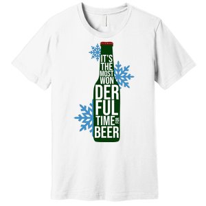 It's The Most Wonderful Time For Beer Funny Christmas Premium T-Shirt