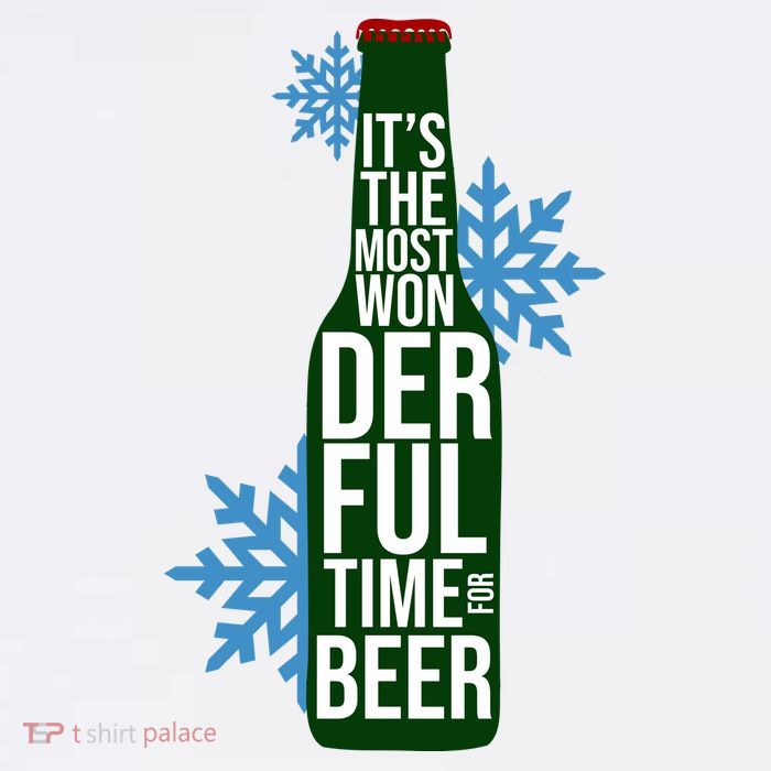 It's The Most Wonderful Time For Beer Funny Christmas Tank Top