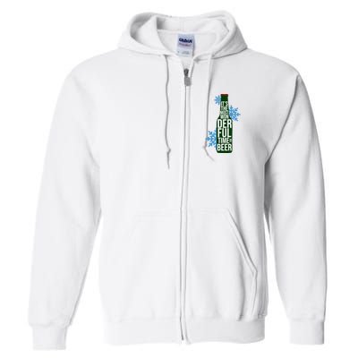 It's The Most Wonderful Time For Beer Funny Christmas Full Zip Hoodie