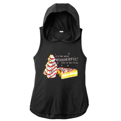 Its The Most Wonderful Time Of The Year Snack Cake Christmas Ladies PosiCharge Tri-Blend Wicking Draft Hoodie Tank