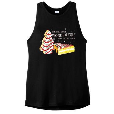 Its The Most Wonderful Time Of The Year Snack Cake Christmas Ladies PosiCharge Tri-Blend Wicking Tank