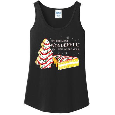 Its The Most Wonderful Time Of The Year Snack Cake Christmas Ladies Essential Tank