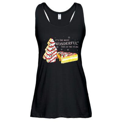 Its The Most Wonderful Time Of The Year Snack Cake Christmas Ladies Essential Flowy Tank