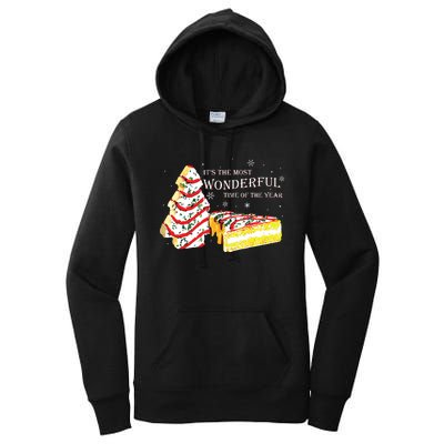 Its The Most Wonderful Time Of The Year Snack Cake Christmas Women's Pullover Hoodie