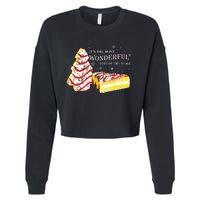 Its The Most Wonderful Time Of The Year Snack Cake Christmas Cropped Pullover Crew