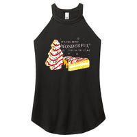 Its The Most Wonderful Time Of The Year Snack Cake Christmas Women's Perfect Tri Rocker Tank