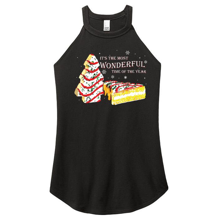 Its The Most Wonderful Time Of The Year Snack Cake Christmas Women's Perfect Tri Rocker Tank