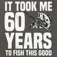 It Took Me 60 Years To Fish This Good 60th Birthday Party Cotton Canvas Backpack