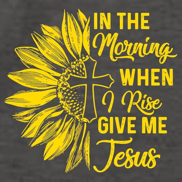 In The Morning When I Rise Give Me Jesus Vector Backpack