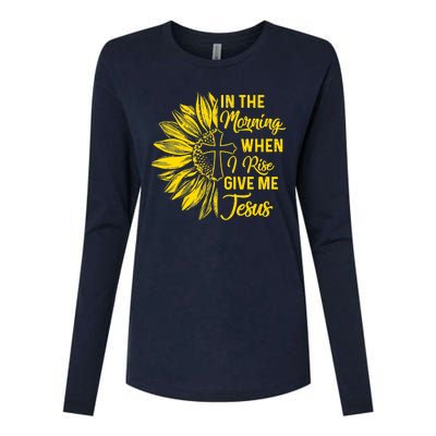 In The Morning When I Rise Give Me Jesus Womens Cotton Relaxed Long Sleeve T-Shirt