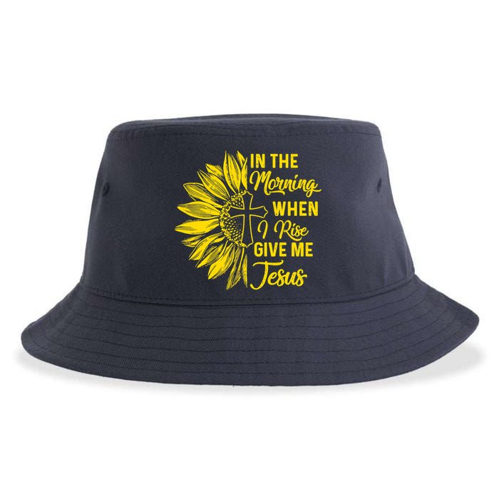 In The Morning When I Rise Give Me Jesus Sustainable Bucket Hat