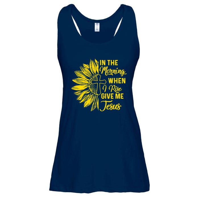 In The Morning When I Rise Give Me Jesus Ladies Essential Flowy Tank