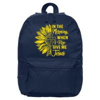 In The Morning When I Rise Give Me Jesus 16 in Basic Backpack