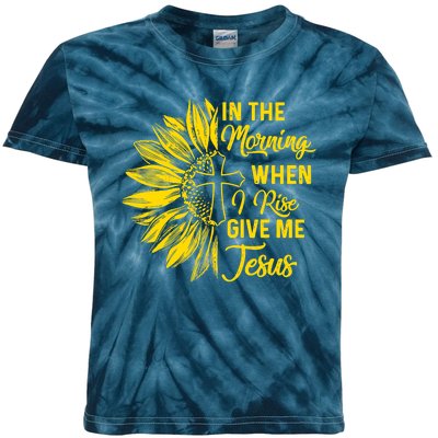 In The Morning When I Rise Give Me Jesus Kids Tie-Dye T-Shirt