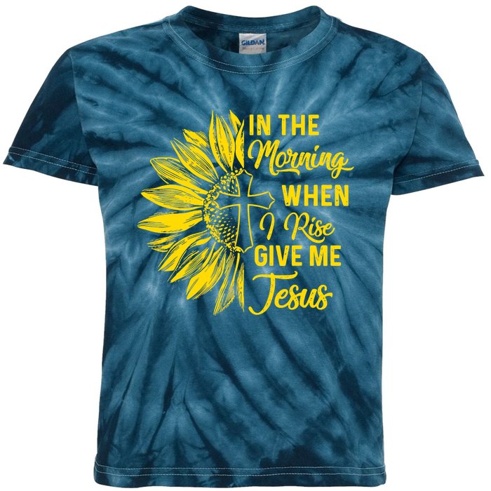 In The Morning When I Rise Give Me Jesus Kids Tie-Dye T-Shirt