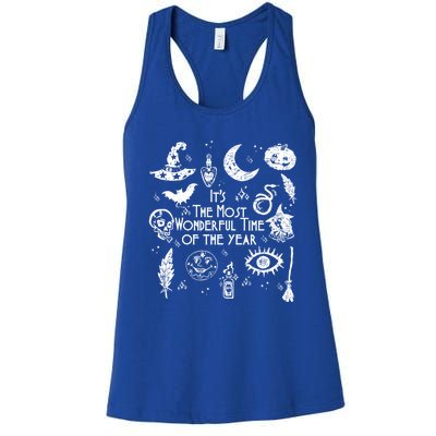 ItS The Most Wonderful Time Of The Year Halloween Trendy Gift Women's Racerback Tank