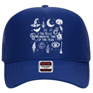 ItS The Most Wonderful Time Of The Year Halloween Trendy Gift High Crown Mesh Back Trucker Hat