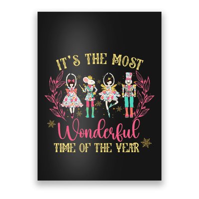 ItS The Most Wonderful Time Of Year Nutcracker Ballet Xmas Poster