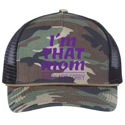 I'm That Mom Sorry Not Sorry Retro Rope Trucker Hat Cap