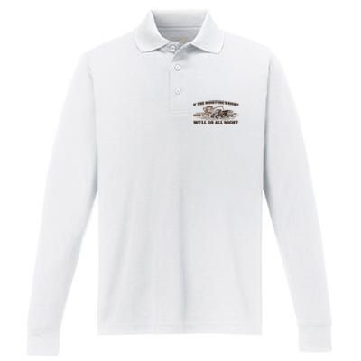 If The Moistures Right WeLl Go All Night Performance Long Sleeve Polo