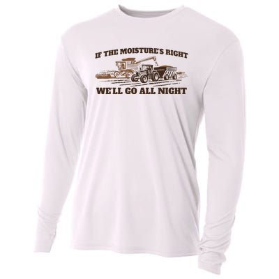 If The Moistures Right WeLl Go All Night Cooling Performance Long Sleeve Crew