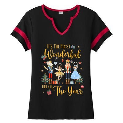 ItS The Most Wonderful Time Of The Year Nutcracker Ballet Ladies Halftime Notch Neck Tee