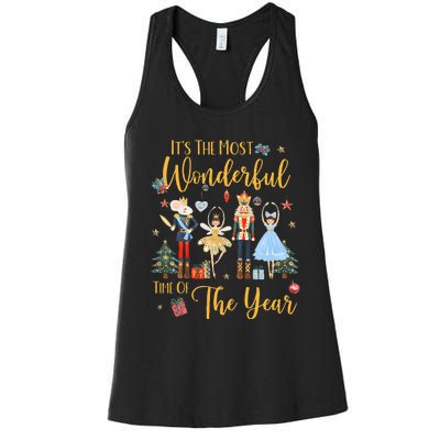 ItS The Most Wonderful Time Of The Year Nutcracker Ballet Women's Racerback Tank