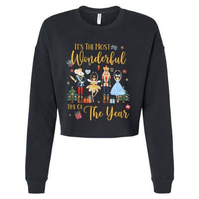 ItS The Most Wonderful Time Of The Year Nutcracker Ballet Cropped Pullover Crew