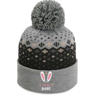 I'm The Motha Bunny Matching Family Easter Sunday Gift The Baniff Cuffed Pom Beanie