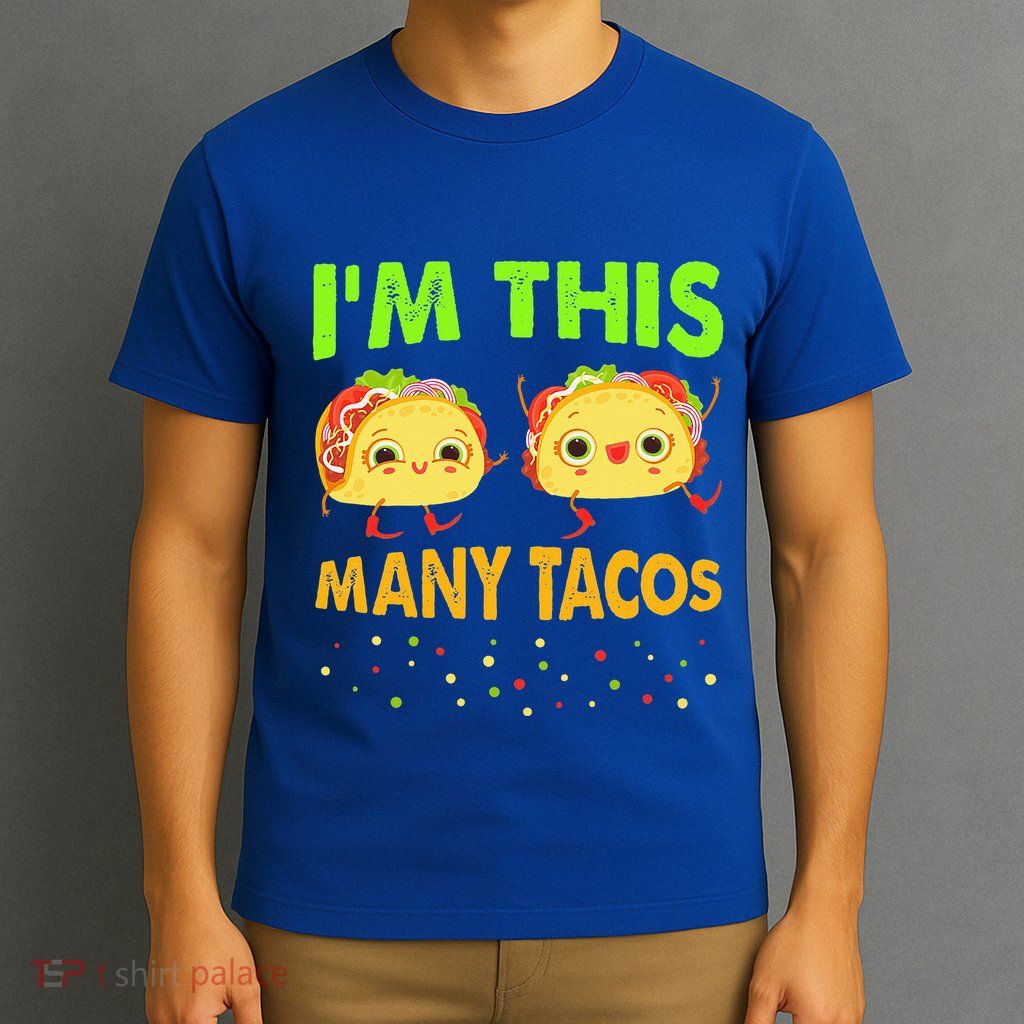 I'm This Many Tacos Second Birthday Twosday Cinco De Mayo T-Shirt