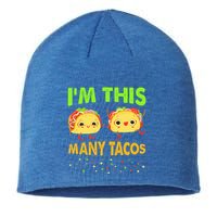 I'm This Many Tacos Second Birthday Twosday Cinco De Mayo Sustainable Beanie