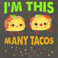 I'm This Many Tacos Second Birthday Twosday Cinco De Mayo Cotton Canvas Backpack