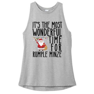 It's The Most Wonderful Time For Rumple Minze Christmas Ladies PosiCharge Tri-Blend Wicking Tank