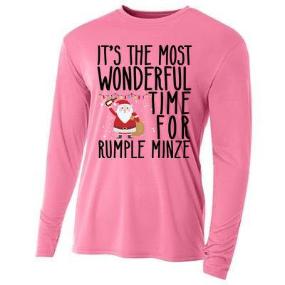 It's The Most Wonderful Time For Rumple Minze Christmas Cooling Performance Long Sleeve Crew