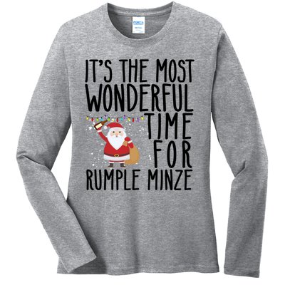 It's The Most Wonderful Time For Rumple Minze Christmas Ladies Long Sleeve Shirt