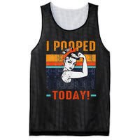 I Pooped Today Retro Rosie Funny Humor Strong Women Bandana  Mesh Reversible Basketball Jersey Tank