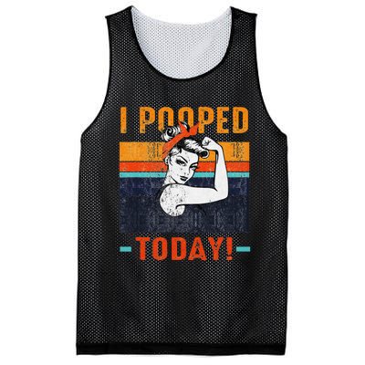 I Pooped Today Retro Rosie Funny Humor Strong Women Bandana  Mesh Reversible Basketball Jersey Tank