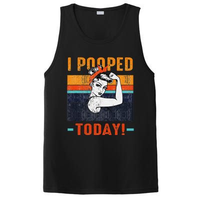 I Pooped Today Retro Rosie Funny Humor Strong Women Bandana  PosiCharge Competitor Tank