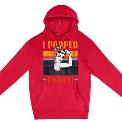 I Pooped Today Retro Rosie Funny Humor Strong Women Bandana  Premium Pullover Hoodie