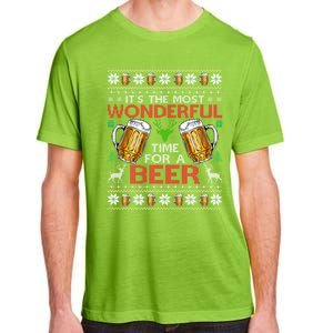 ItS The Most Wonderful Time Beer Christmas Gift Adult ChromaSoft Performance T-Shirt