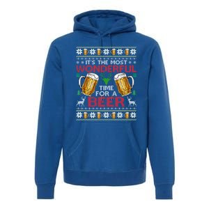 ItS The Most Wonderful Time Beer Christmas Gift Premium Hoodie