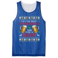 ItS The Most Wonderful Time Beer Christmas Gift Mesh Reversible Basketball Jersey Tank