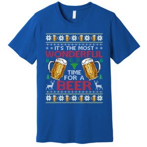 ItS The Most Wonderful Time Beer Christmas Gift Premium T-Shirt