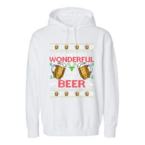 ItS The Most Wonderful Time Beer Christmas Gift Garment-Dyed Fleece Hoodie